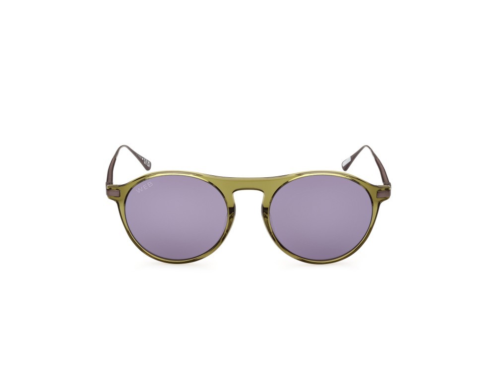 Sunglasses Web WE0346 (95A) color verde chiaro / altri shape round lenses fumo