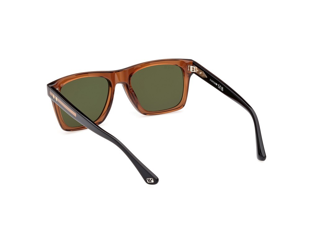 Sonnenbrillen Web WE0350 (50N) farbe marrone scuro / altro form rechteckig gläser verde