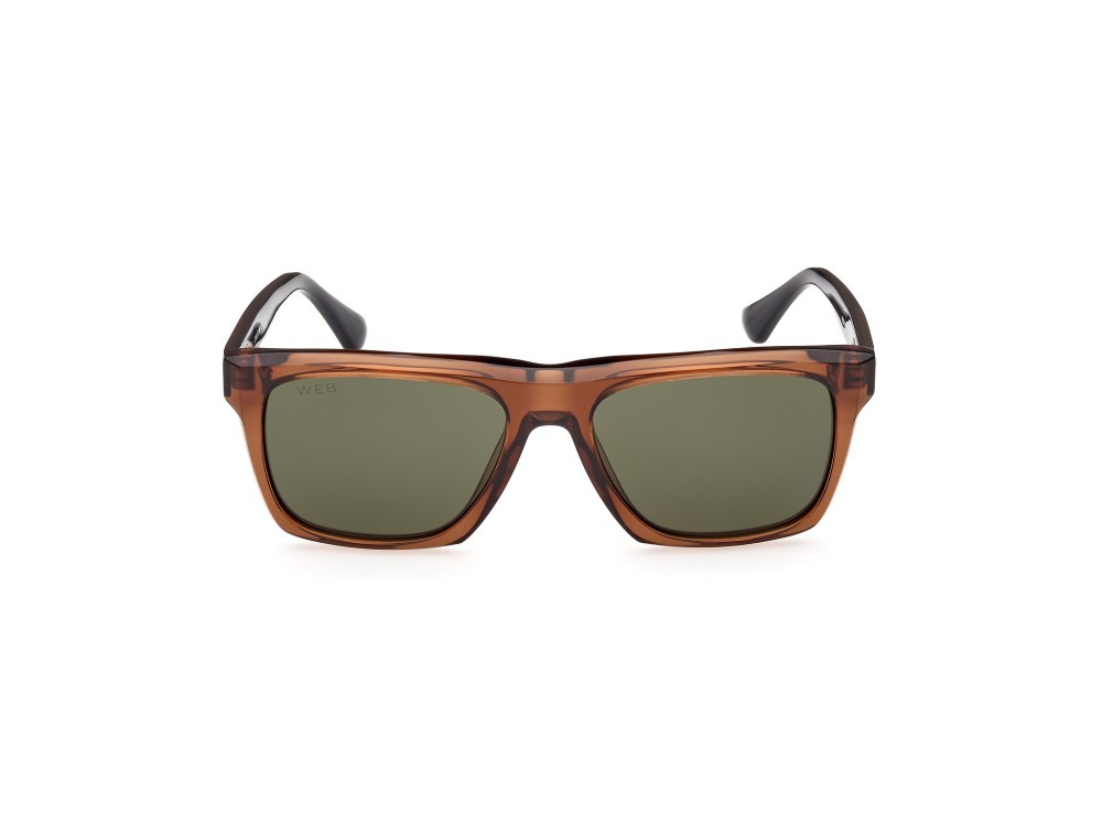Sonnenbrillen Web WE0350 (50N) farbe marrone scuro / altro form rechteckig gläser verde