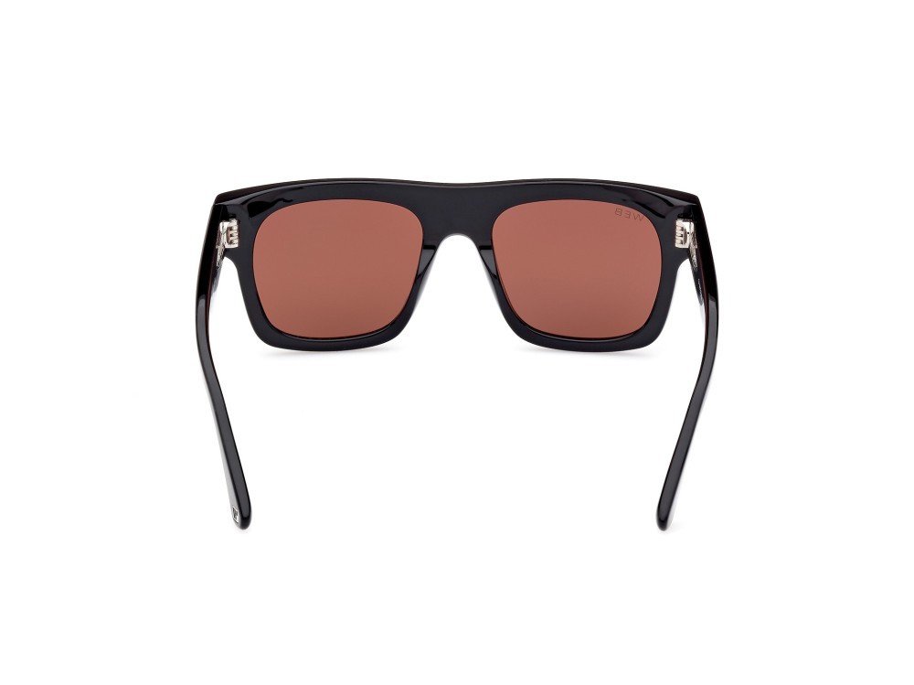 Sunglasses Web WE0354 (01S) color nero lucido shape square lenses bordeaux