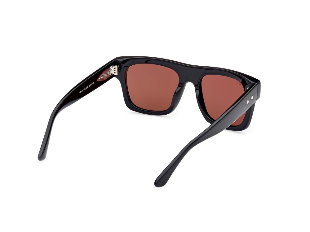 Sunglasses Web WE0354 (01S) color nero lucido shape square lenses bordeaux