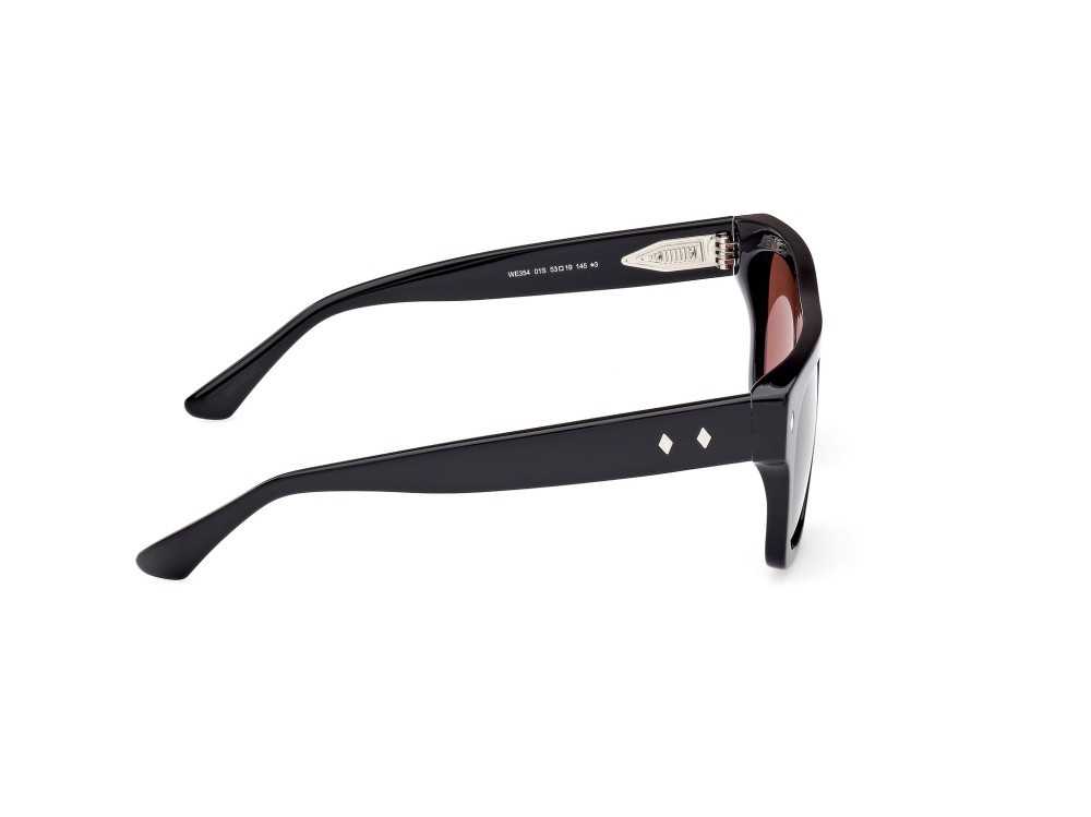 Sunglasses Web WE0354 (01S) color nero lucido shape square lenses bordeaux