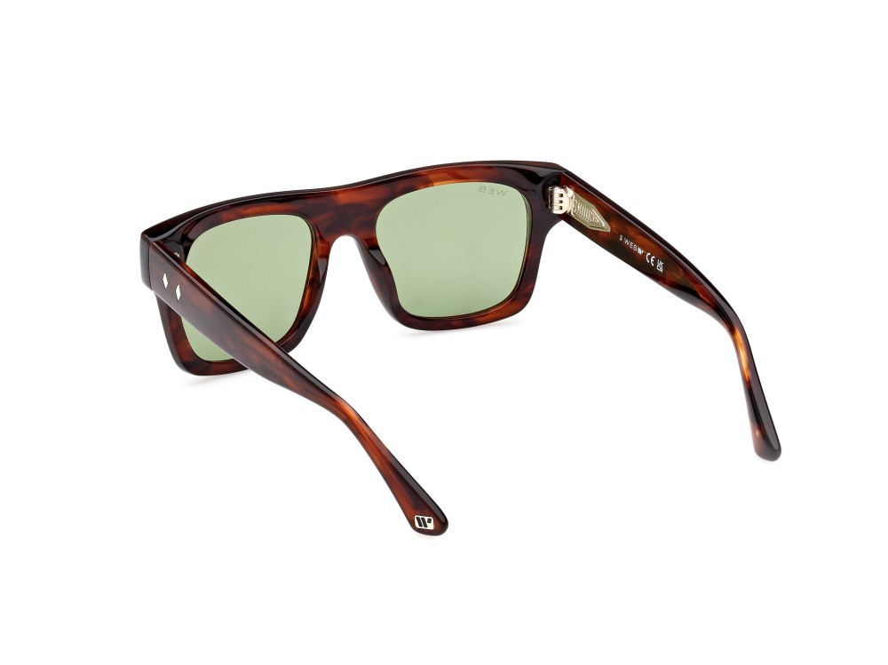 Sunglasses Web WE0354 (56N) color avana / altro shape square lenses verde 