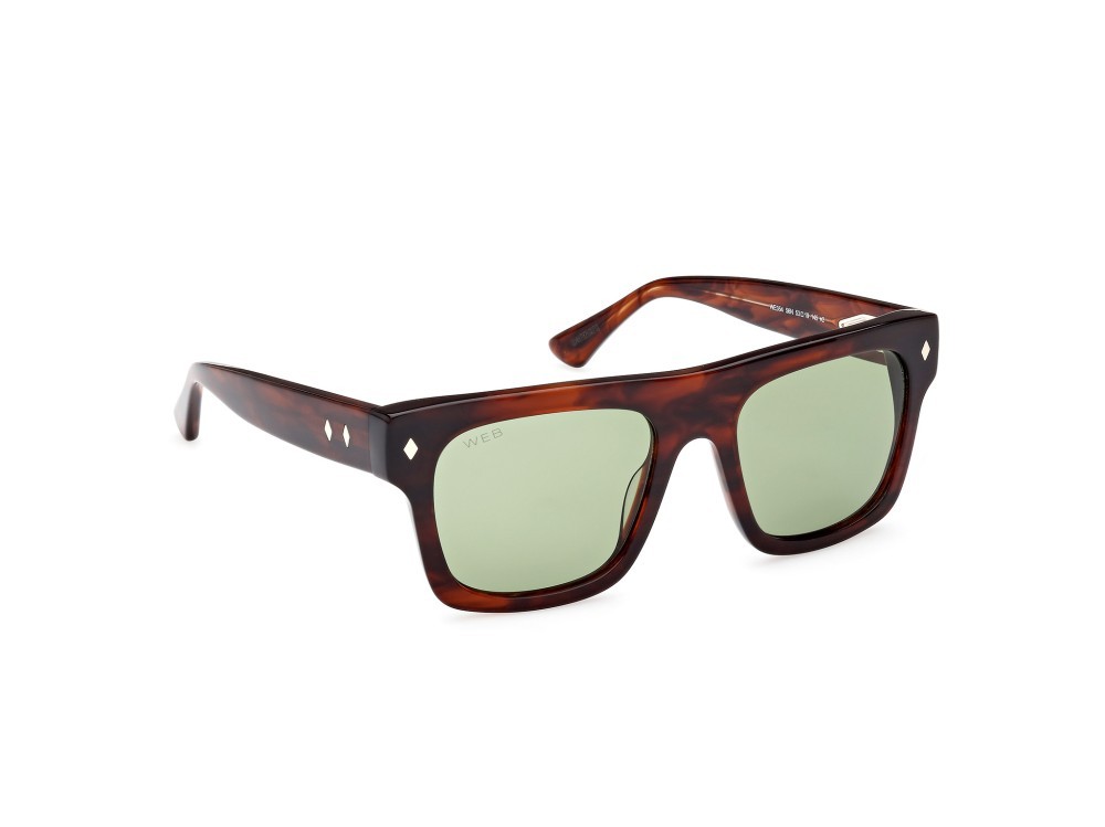 Sunglasses Web WE0354 (56N) color avana / altro shape square lenses verde 