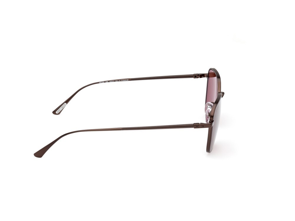 Sonnenbrillen Web WE0355 (49S) farbe marrone scuro opaco form quadratisch gläser bordeaux