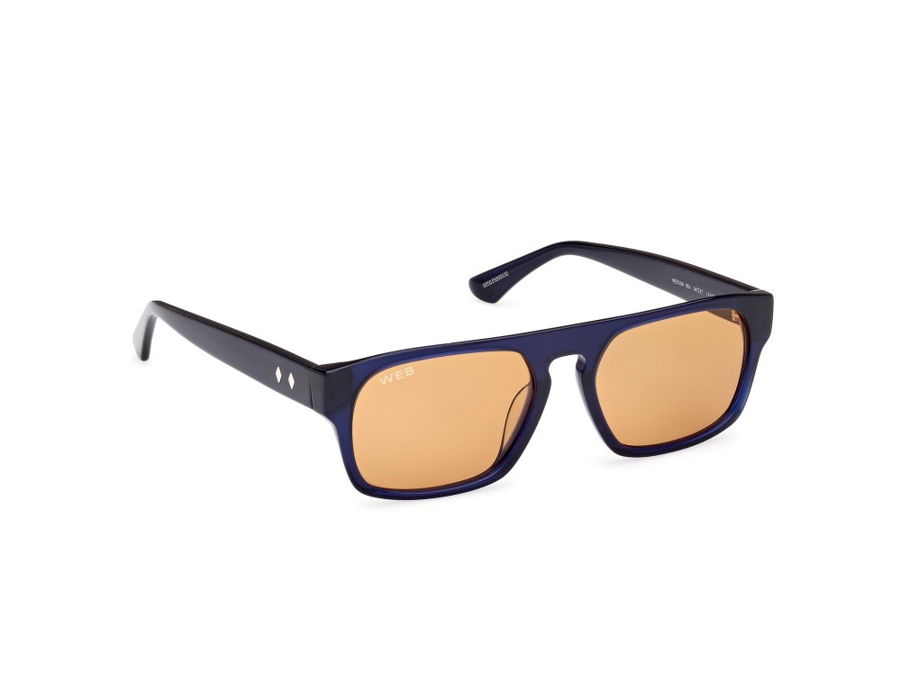 Sunglasses Web WE0359 (90J) color blu lucido shape square lenses roviex