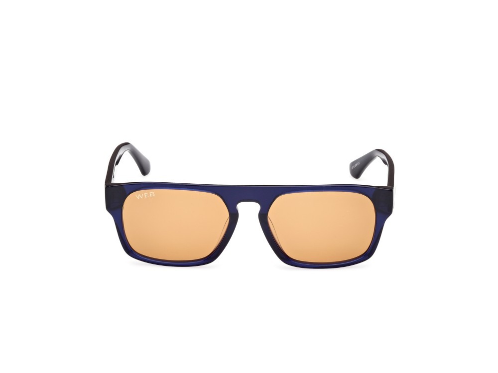 Sunglasses Web WE0359 (90J) color blu lucido shape square lenses roviex