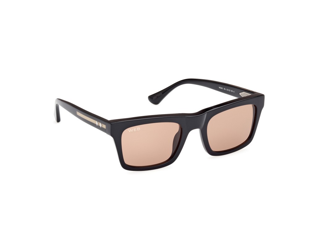 Sunglasses Web WE0362 (05J) color nero monocolore - nero lucido shape square lenses roviex