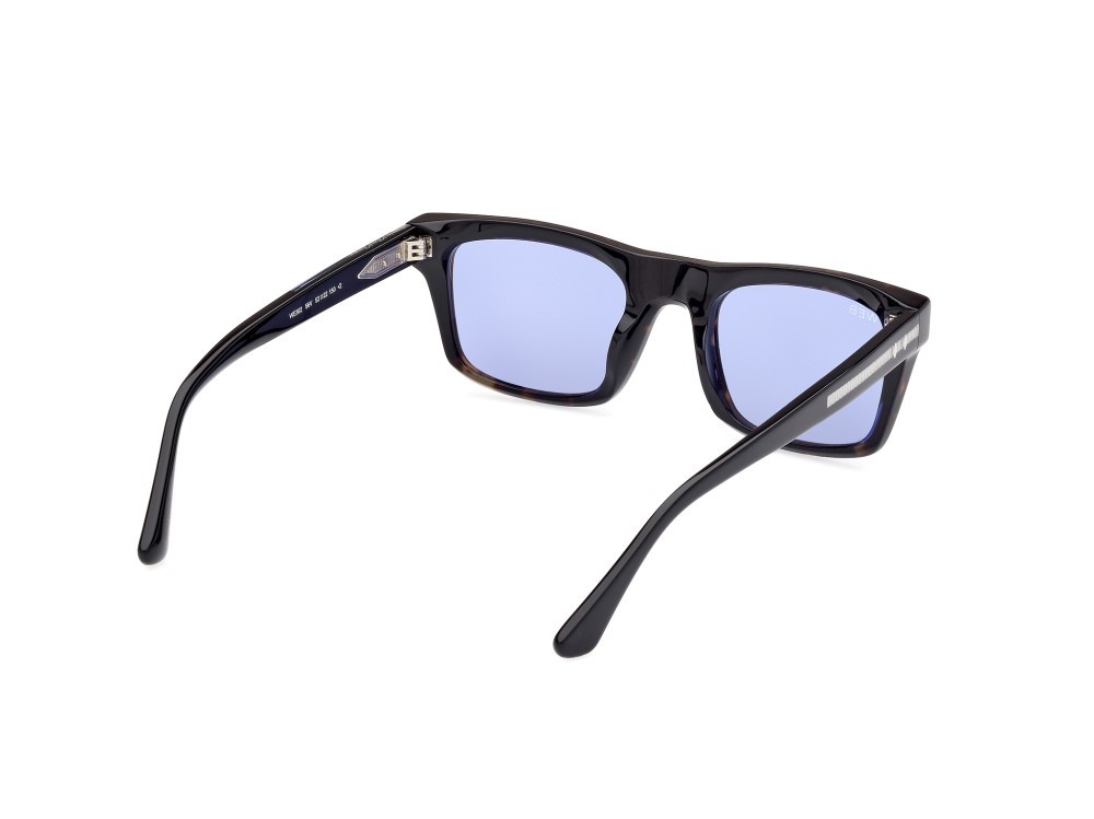 Sunglasses Web WE0362 (56V) color nero striato - nero lucido shape square lenses blu
