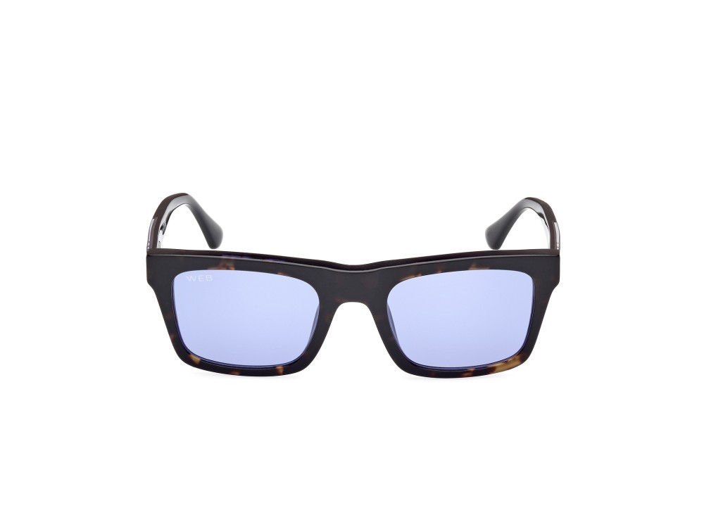 Sunglasses Web WE0362 (56V) color nero striato - nero lucido shape square lenses blu