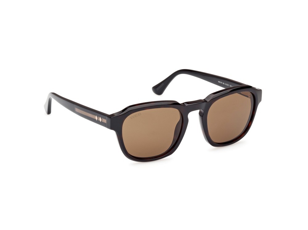 Sunglasses Web WE0370 (56J) color avana monocolore shape round lenses roviex