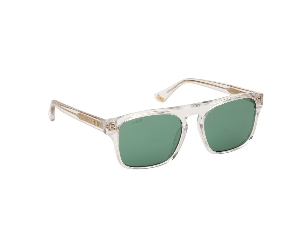 Sunglasses Web WE0373 (26N) color cristallo shape square lenses verde