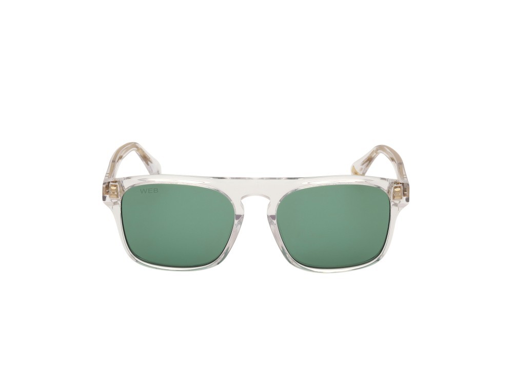 Sunglasses Web WE0373 (26N) color cristallo shape square lenses verde