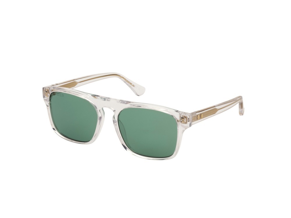Sunglasses Web WE0373 (26N) color cristallo shape square lenses verde