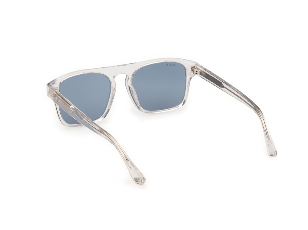 Sunglasses Web WE0373 (26V) color cristallo shape square lenses blu