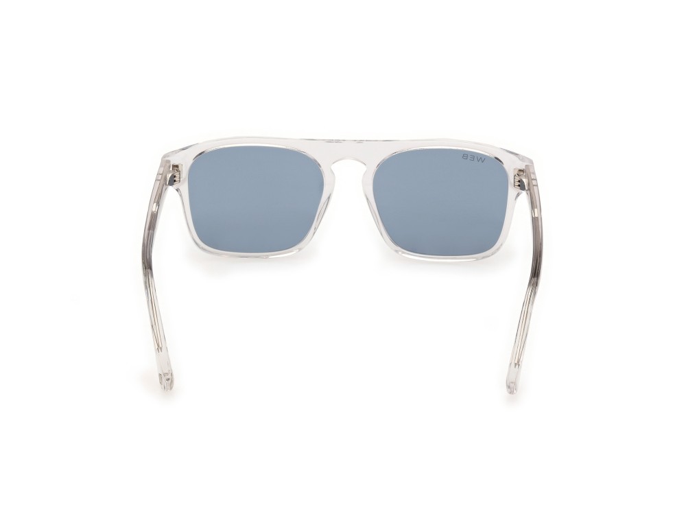 Sunglasses Web WE0373 (26V) color cristallo shape square lenses blu