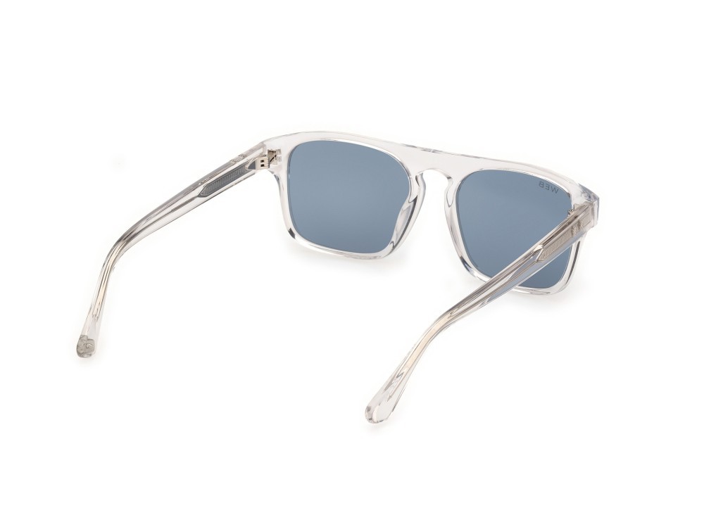 Sunglasses Web WE0373 (26V) color cristallo shape square lenses blu