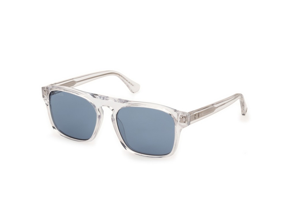 Sunglasses Web WE0373 (26V) color cristallo shape square lenses blu