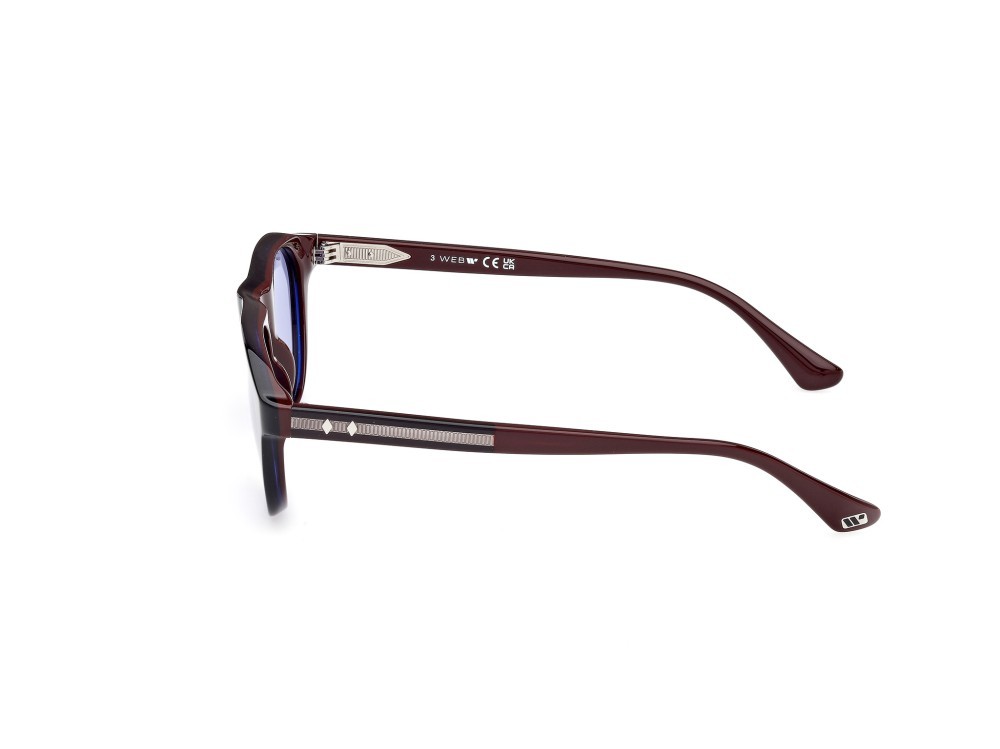 Sonnenbrillen Web WE0377 (92V) farbe blu/monocolore - bordeaux lucido form aviator gläser blu