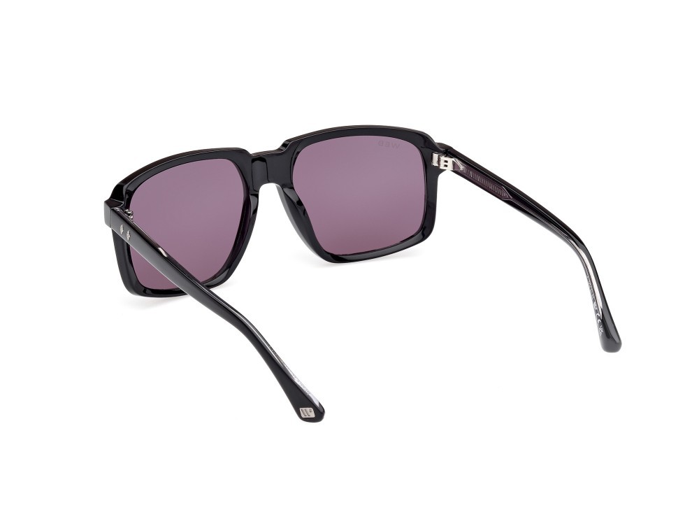 Occhiali da sole Web WE0378 (05A) colore nero - cristallo forma quadrato lenti fumo