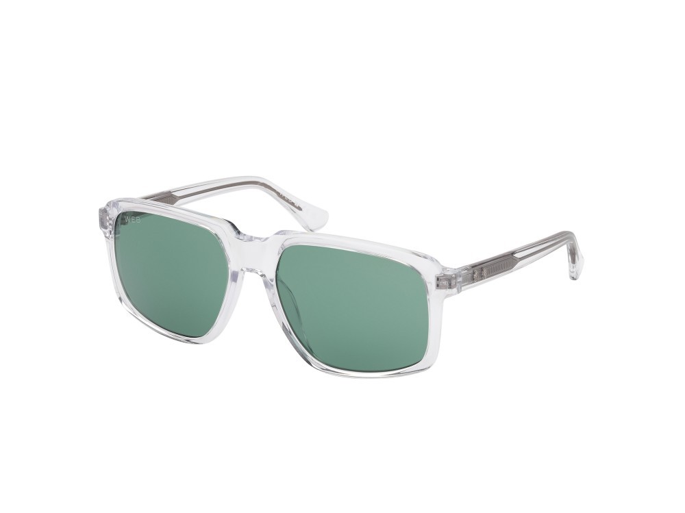 Sunglasses Web WE0378 (26N) color cristallo shape square lenses verde