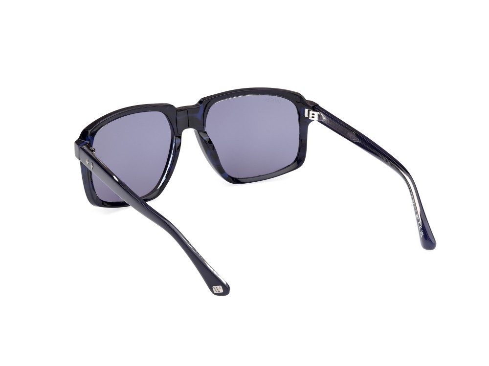 Sunglasses Web WE0378 (92V) color blu-monocolore shape square lenses blu