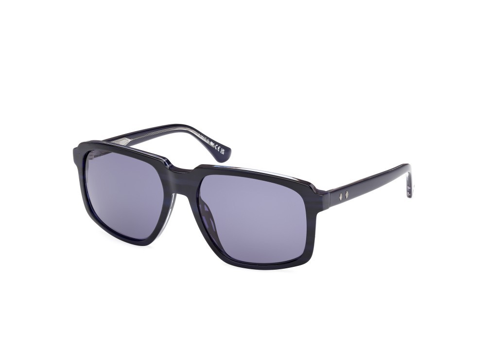 Sunglasses Web WE0378 (92V) color blu-monocolore shape square lenses blu