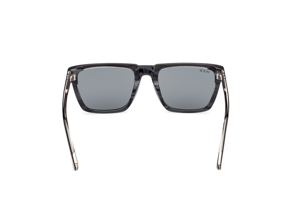 Sunglasses Web WE0379 (20A) color grigio/monocolore - nero/cristallo shape square lenses fumo