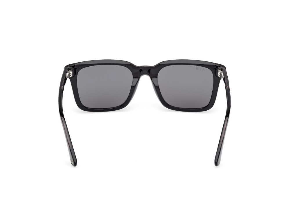 Sunglasses Web WE0388 (01A) color nero lucido - nero/monocolore shape rectangle lenses fumo