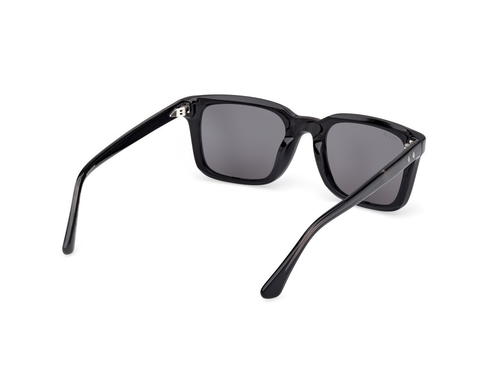 Sunglasses Web WE0388 (01A) color nero lucido - nero/monocolore shape rectangle lenses fumo