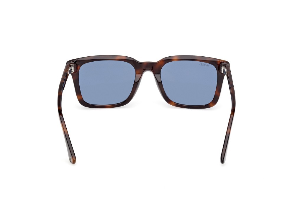 Sunglasses Web WE0388 (52V) color avana scura shape rectangle lenses blu
