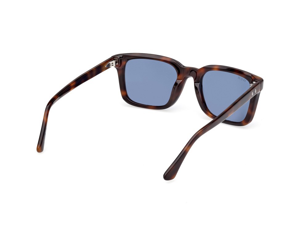 Sunglasses Web WE0388 (52V) color avana scura shape rectangle lenses blu