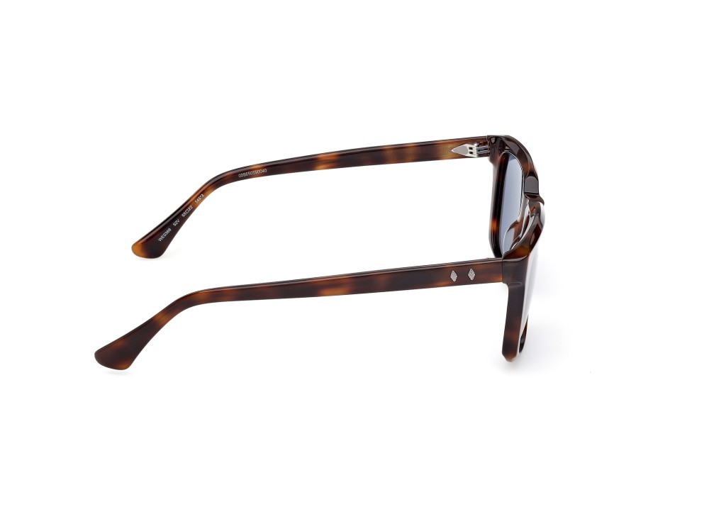Sunglasses Web WE0388 (52V) color avana scura shape rectangle lenses blu