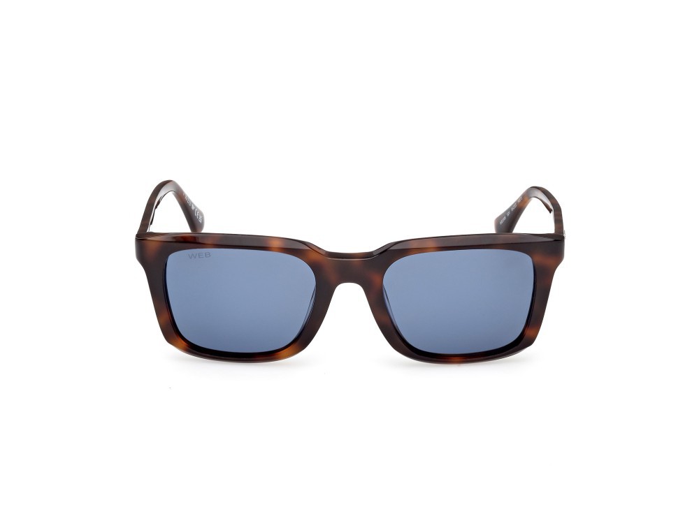 Sunglasses Web WE0388 (52V) color avana scura shape rectangle lenses blu