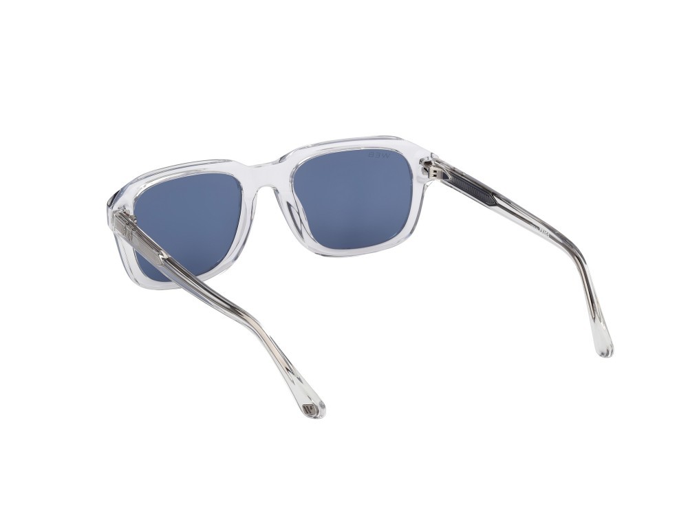 Sunglasses Web WE0389 (26V) color cristallo shape rectangle lenses blu