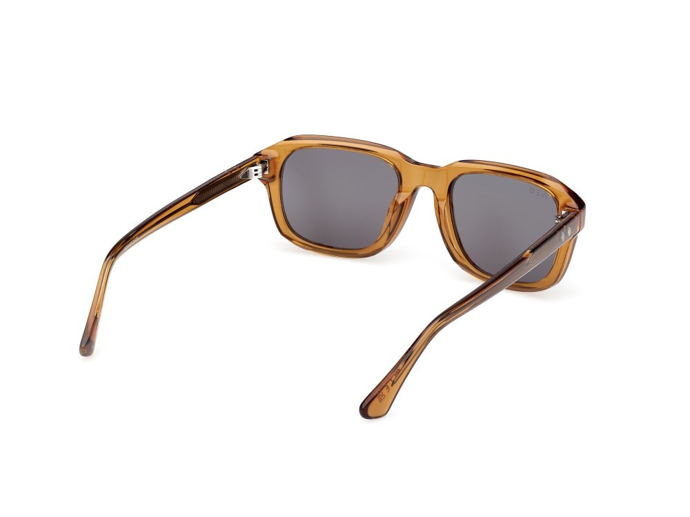 Sunglasses Web WE0389 (39A) color giallo chiaro lucido shape rectangle lenses fumo