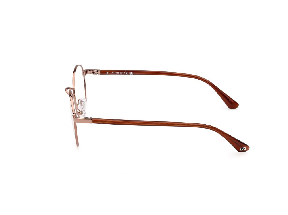 Brillen Web WE5414 (036) farbe bronzo scuro lucido form rund gläser presentazione - clear lens