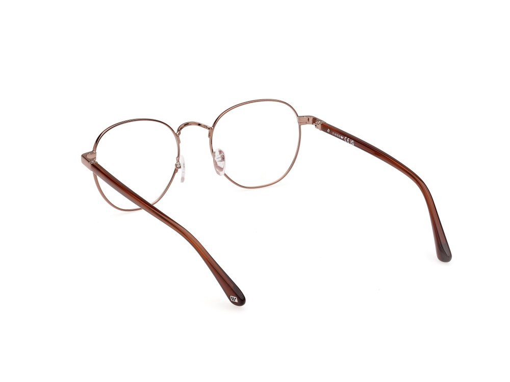Brillen Web WE5414 (036) farbe bronzo scuro lucido form rund gläser presentazione - clear lens