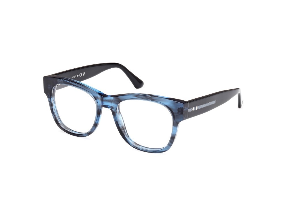 Brillen Web WE5423 (092) farbe blu striato - nero lucido form rund 