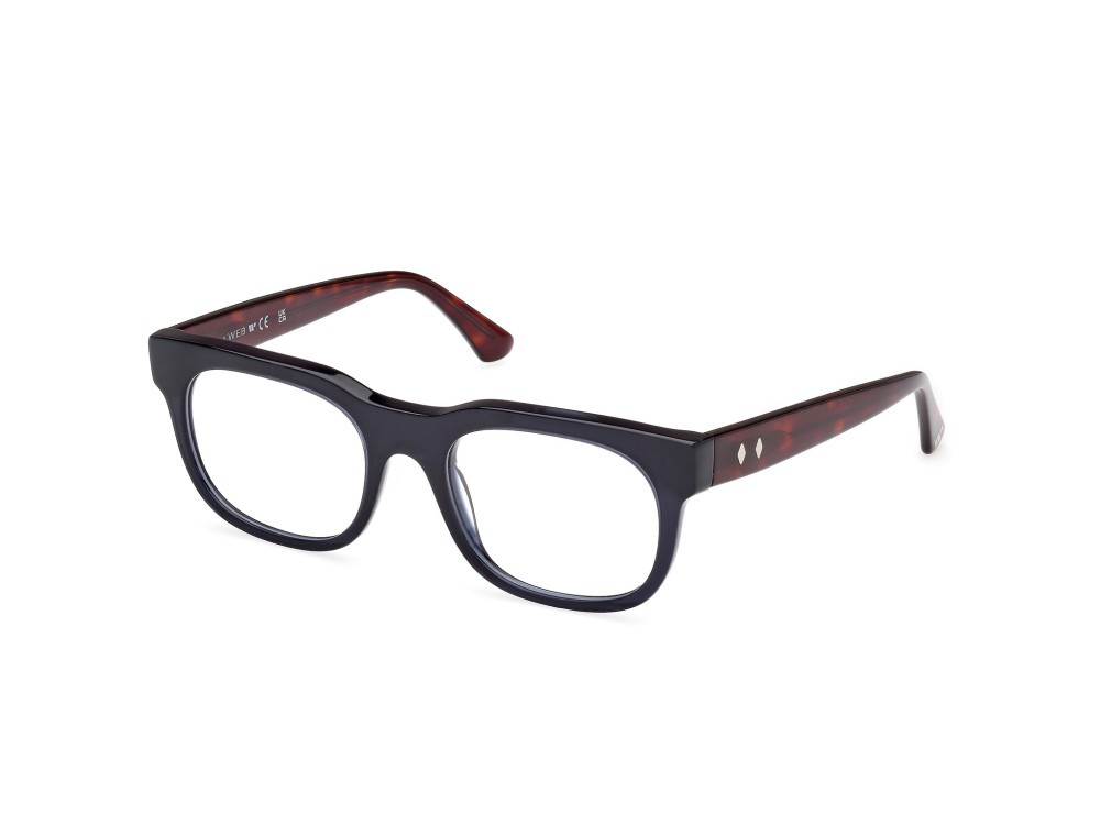 Brillen Web WE5425 (092) farbe blu lucido - avana rossa form rund 