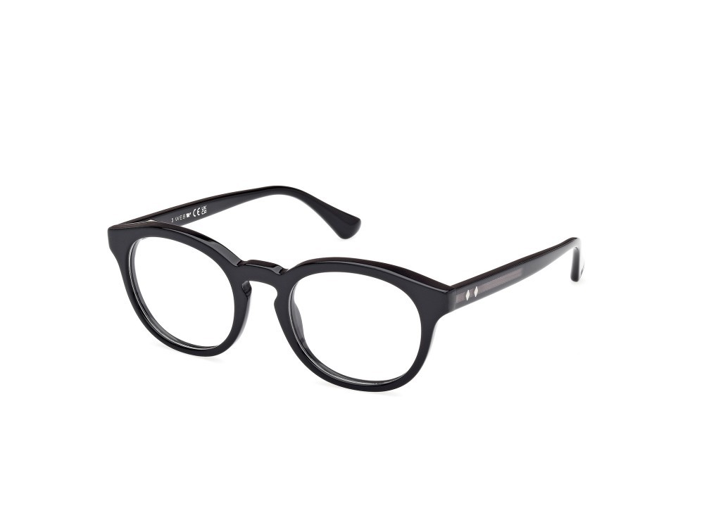 Occhiali da vista Web WE5443 (005) colore nero/cristallo - nero lucido forma rotondo 