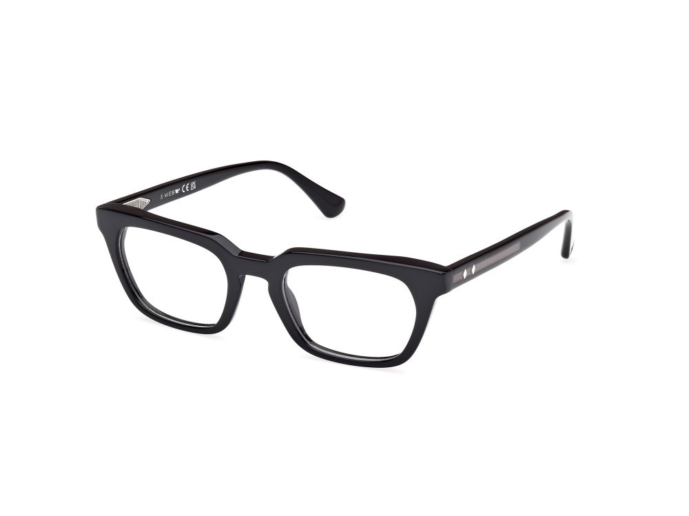 Occhiali da vista Web WE5444 (005) colore nero/monocolore - nero lucido forma quadrato 