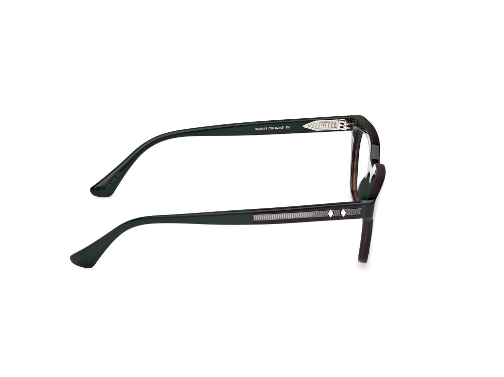 Brillen Web WE5444 (098) farbe verde scuro/monocolore - verde scuro lucido form quadratisch 