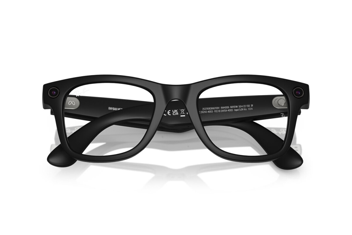 Occhiali da Sole Donna Uomo Ray-Ban Meta Smart Glasses Wayfarer RW 4006 601S1M