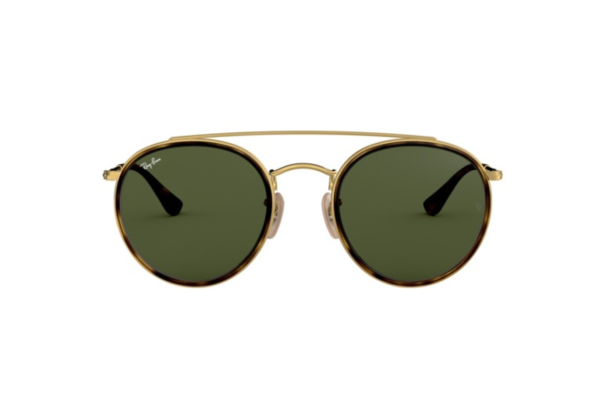 Sunglasses Man Woman Ray-Ban Round Double Bridge RB 3647N 001