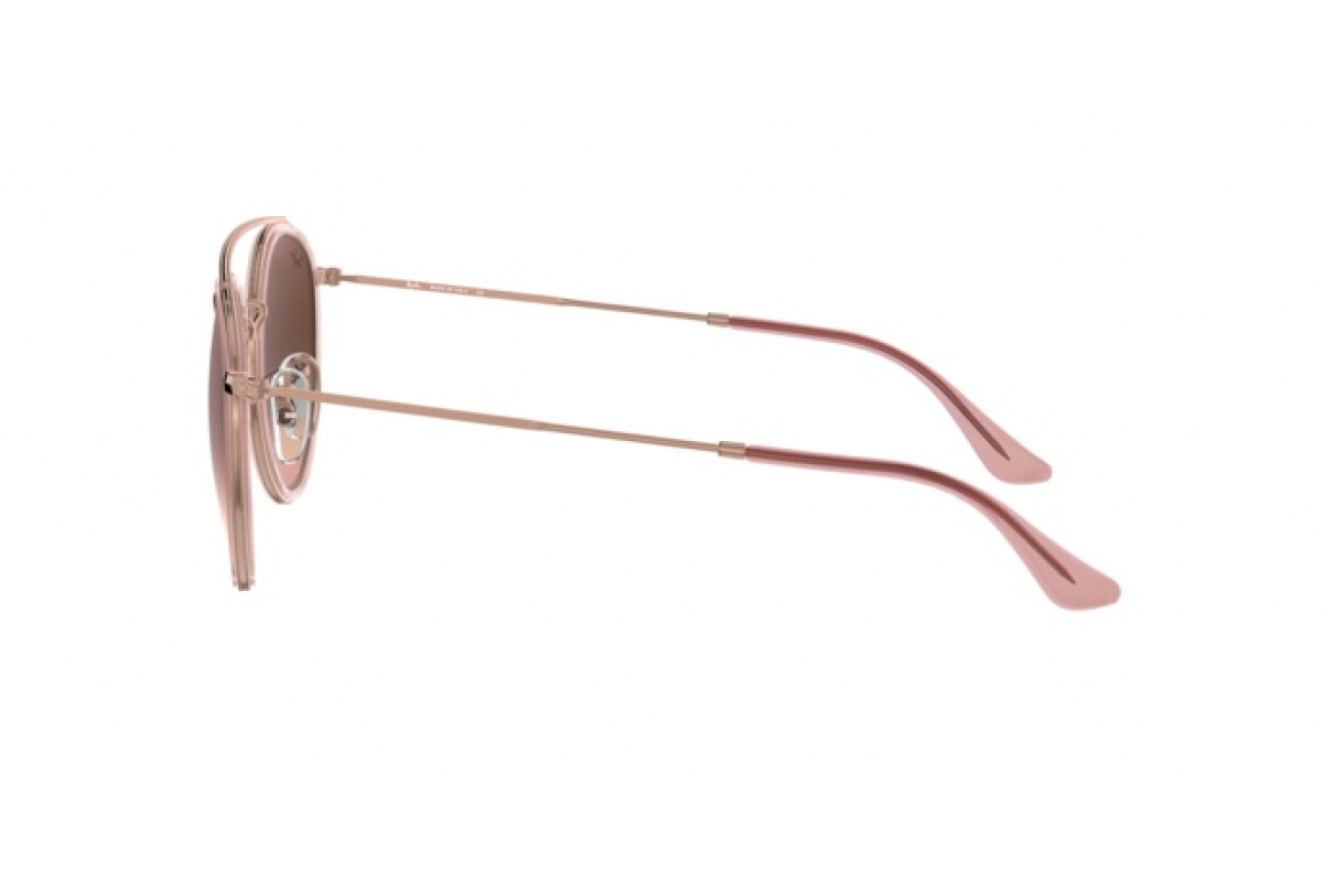 Sunglasses Man Woman Ray-Ban Round Double Bridge RB 3647N 9069A5