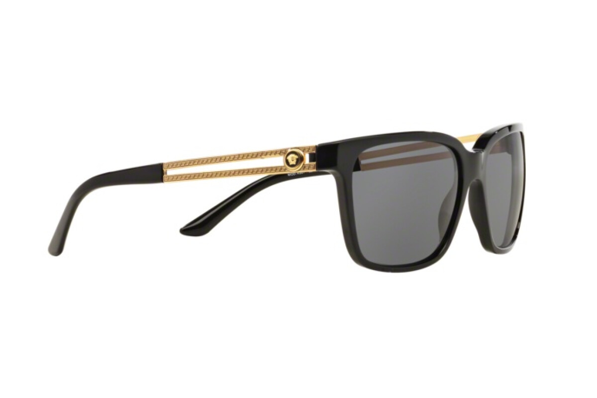 Versace Men's VE4307 VE/4307 GB1/87 Black/Gold Sunglasses 58mm 4307 GB1/87 NEW! 
