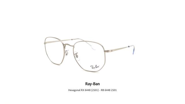 Ray-Ban Hexagonal RX 6448 (2501) - RB 6448 2501 - Occhiali da Vista | Vista 360°