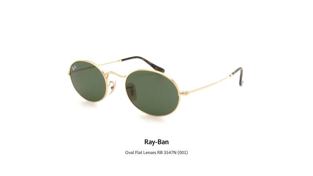 Ray-Ban Oval Flat Lenses RB 3547N (001) - Occhiali da Sole | Vista 360°
