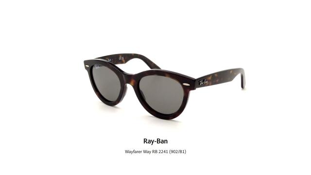 Ray-Ban Wayfarer Way RB 2241 (902/B1) - Occhiali da Sole | Vista 360°